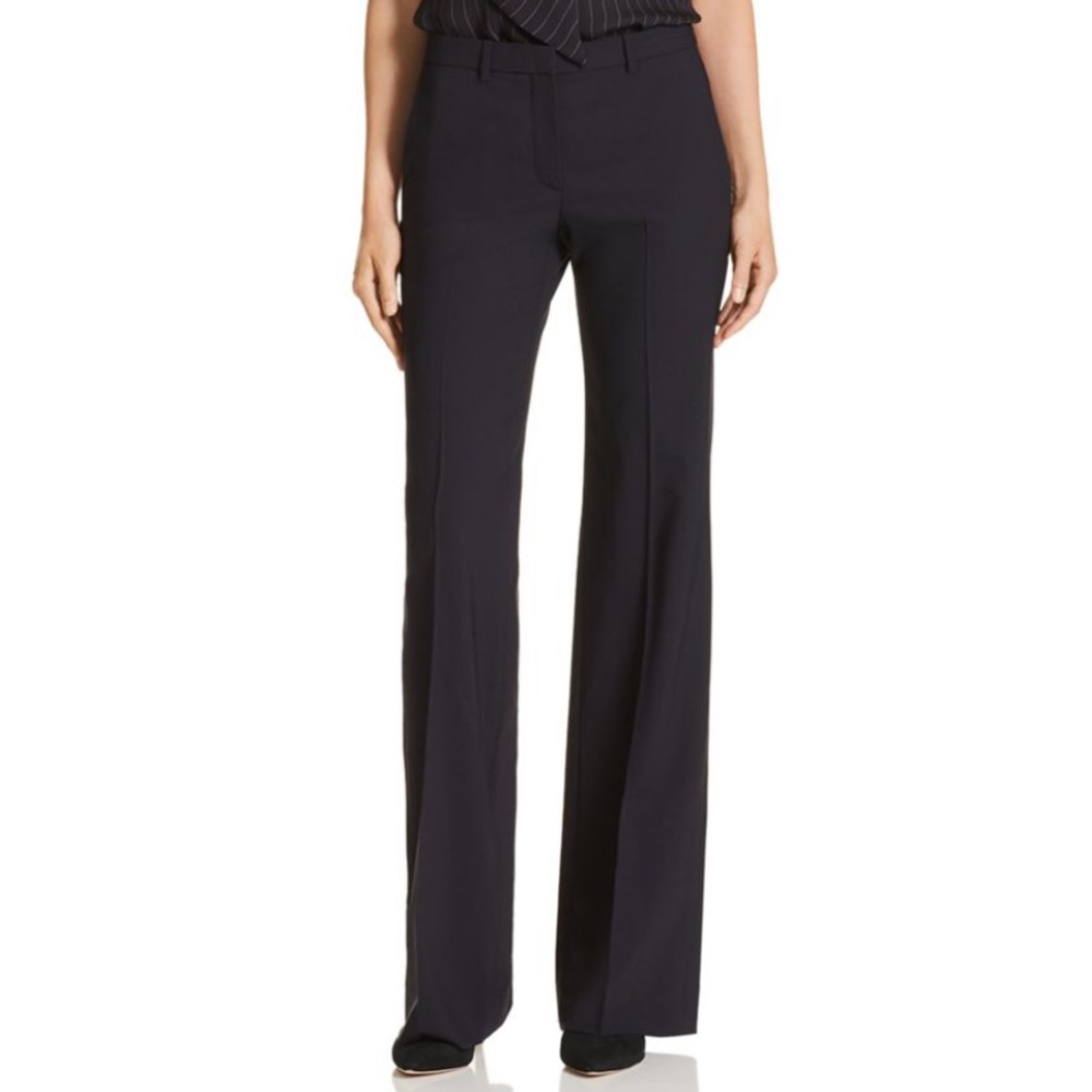 Theory Black Wide-Leg Trousers